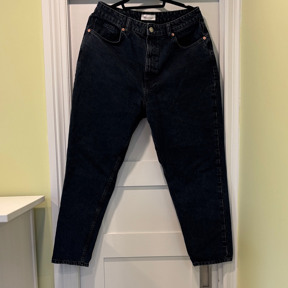 Zara Women's High Rise Black Jeans
